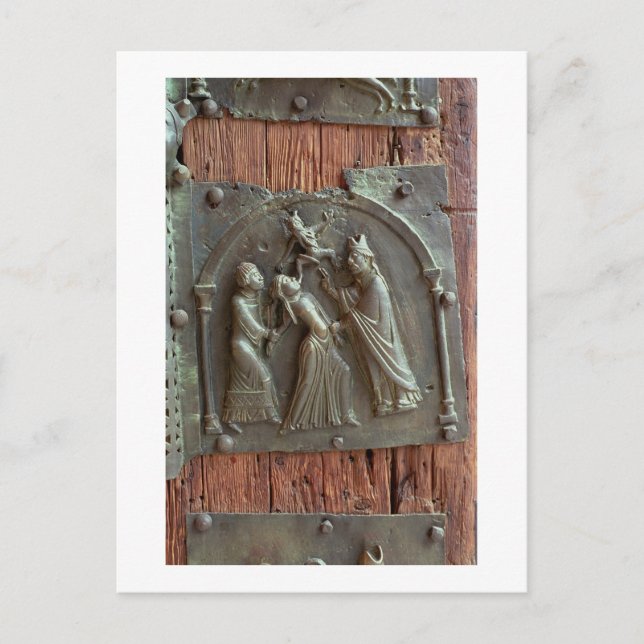 Postal Un exorcismo, panel desde la puerta derecha, 12 (Anverso)