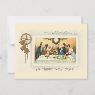 Postal Un feliz año nuevo, inspirado en la cosecha de los