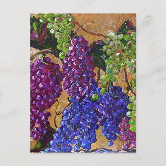 Postal Un festival de uvas (Anverso)