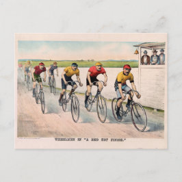 Postal Un fin caliente rojo, 1894