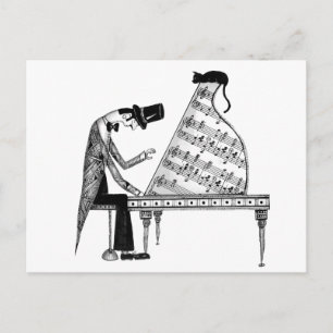 Postal Un gato llamado Sonata