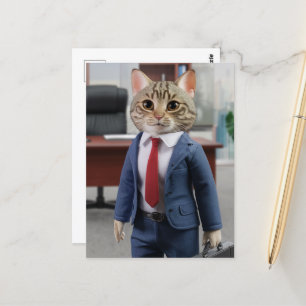 Postal Un gato profesional