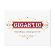 Un Gigante Gracias a Usted por su Generosidad