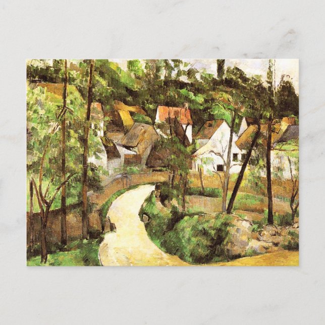 Postal Un giro en el camino Paul Cezanne (Anverso)
