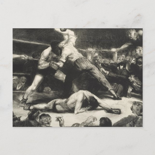 Postal Un golpe de estado - George Bellows - 1921 (Anverso)