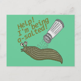 Postal Un gracioso Chiste animal de cerdo salado