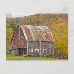 Postal Un granero en las Green Mountains de Vermont. Hanc