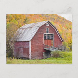 Postal Un granero en las Green Mountains de Vermont. Hanc
