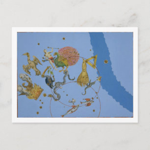 Postal Un grupo de constelaciones de 'Uranometria' de Jo