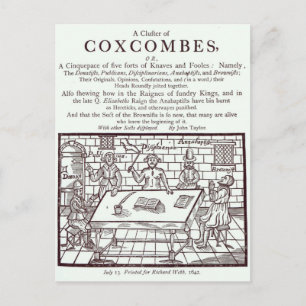 Postal Un grupo de Coxcombes' de John Taylor