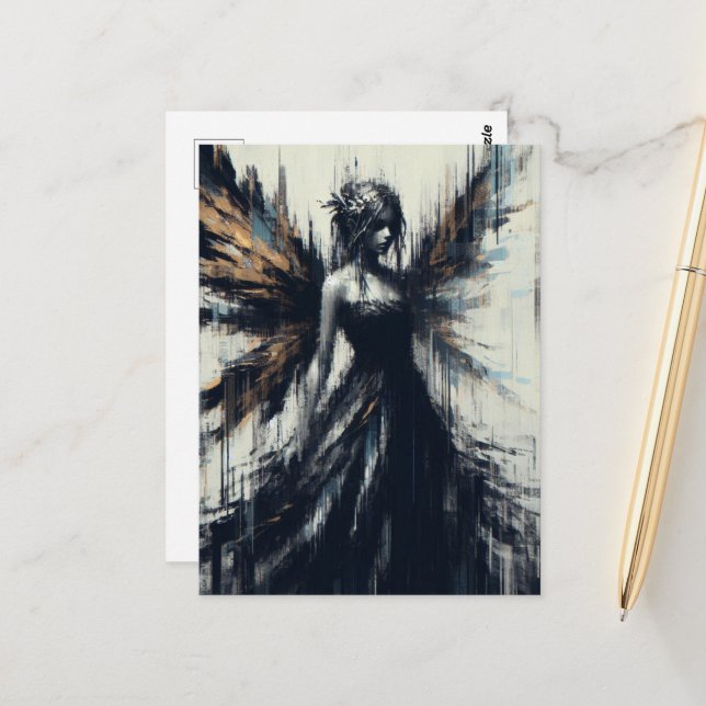 Postal Un hada glacial (Anverso/Reverso In Situ)