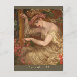 Postal Un hechizo de mar de Dante Gabriel Rossetti CC0574