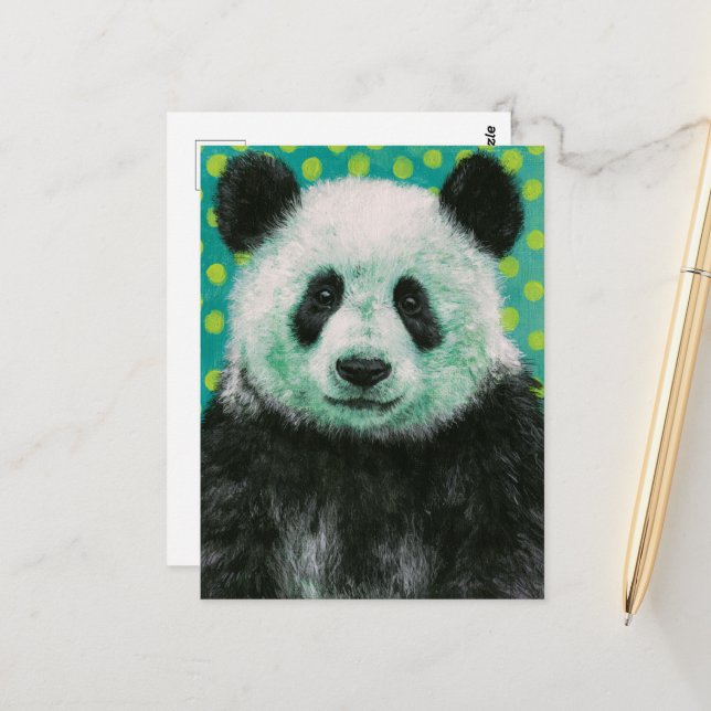 Postal Un hermoso oso panda (Anverso/Reverso In Situ)