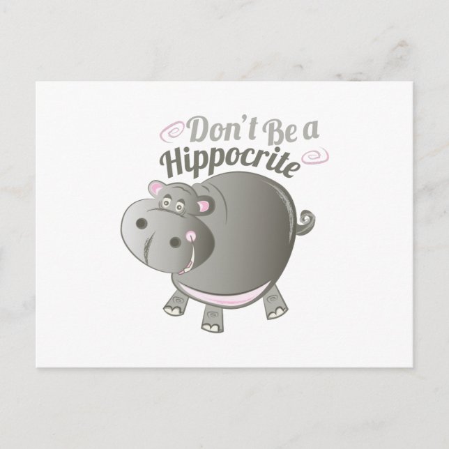 Postal Un hipócrita (Anverso)