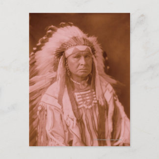 Postal Un hombre blanco lo maneja - cuervo