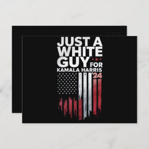 Postal Un Hombre Blanco Para Las Elecciones De Kamala Har