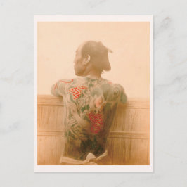 Postal "Un hombre con tatuaje" 刺 青 の 男 性 日 本 de la 人 de l