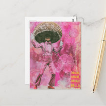 Un hongo bailarín retro rosa mmm mmm tonto