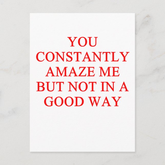 Postal un insulto increíble (Anverso)