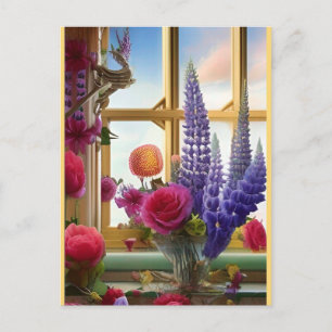 Postal Un interesante y colorido Bouquet