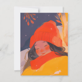 Postal Un invierno frío