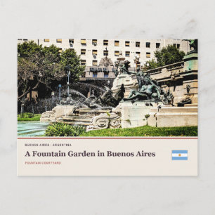 Postal Un jardín de fuentes en Buenos Aires