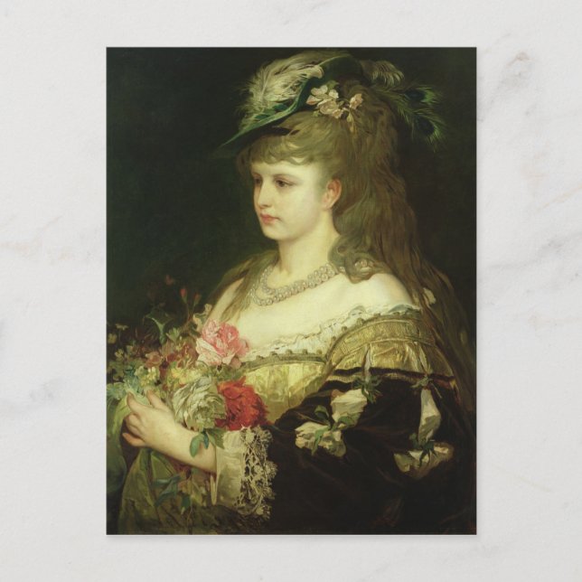 Postal Un joven Chica (Anverso)