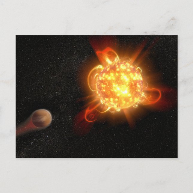 Postal Un joven enano rojo (Anverso)