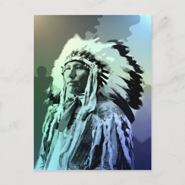 Postal Un joven hindú gobernante (Anverso)