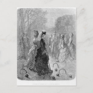 Postal Un juego de croquet