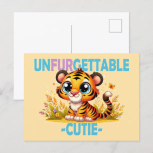Postal Un juego de palabras inolvidable. Personalizado de