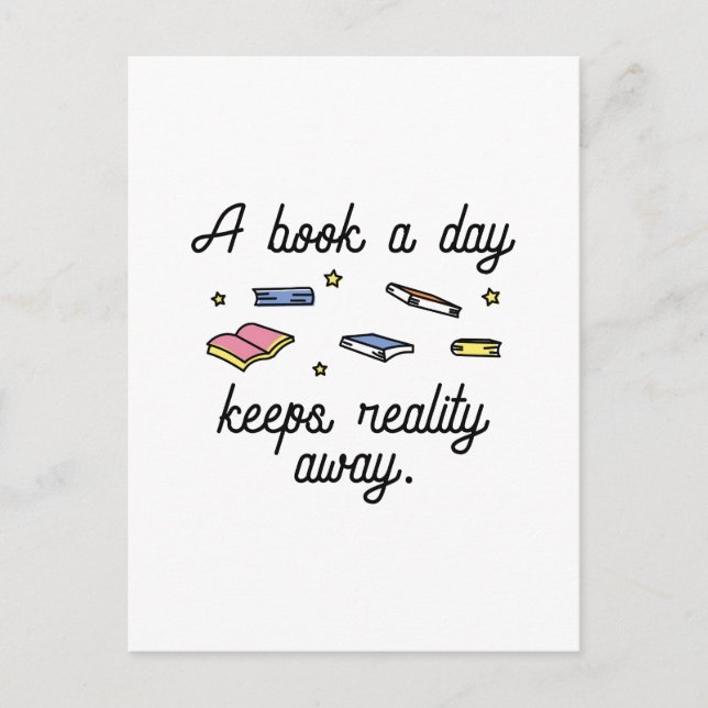 Postal Un libro al día (Anverso)