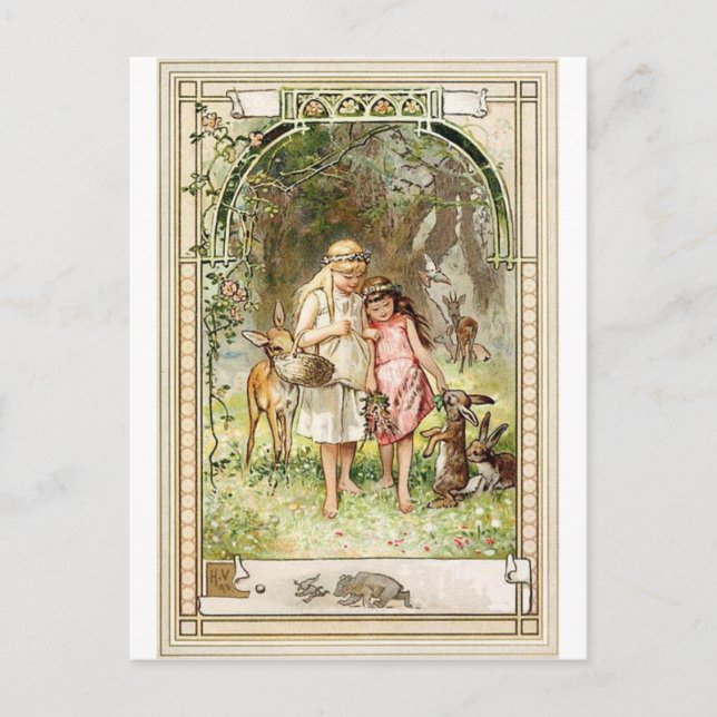 Postal Un lugar espiritual -cuentos de hadas- Blancanieve (Anverso)