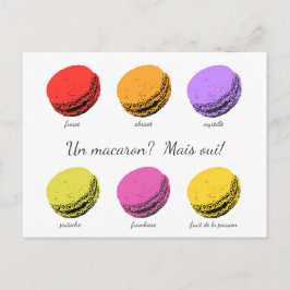Postal ¿Un macaron? ¡Mais oui!