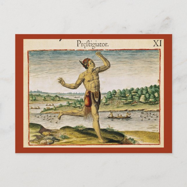 Postal Un mago de Virginia (Anverso)