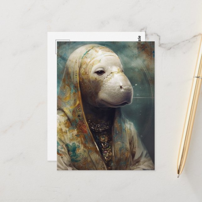 Postal Un manatí en robos (Anverso/Reverso In Situ)