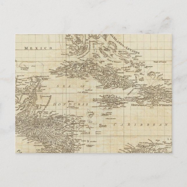 Postal Un mapa de índices (Anverso)