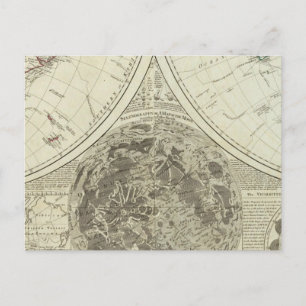 Postal Un mapa general del mundo terraqueoso