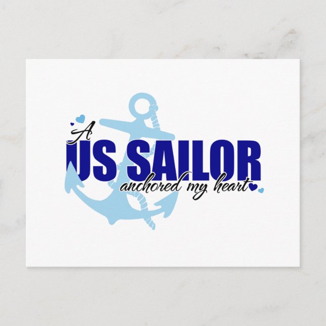 Postal Un marinero ancló mi corazón (Anverso)