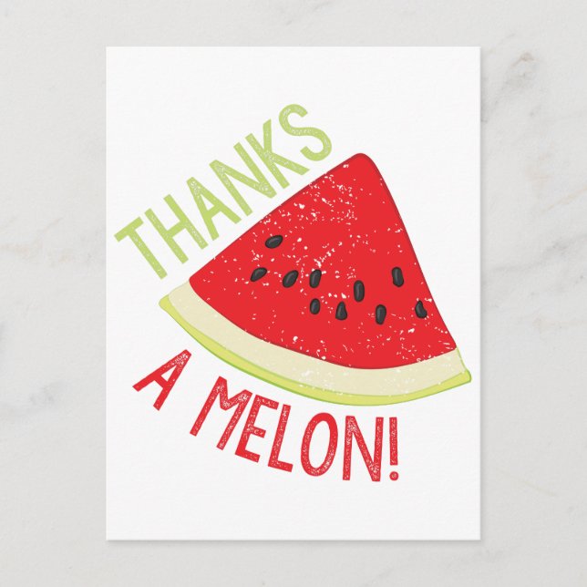 Postal Un melón (Anverso)