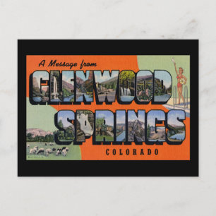 Postal Un mensaje de Glenwood Springs Colorado