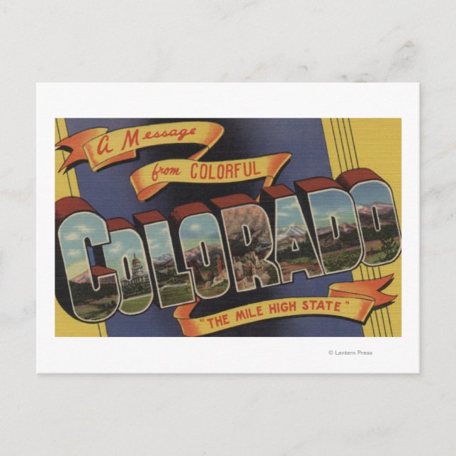 Postal Un mensaje desde el estado alto de la Milla (Anverso)