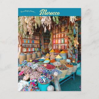 Postal Un mercado en Marruecos