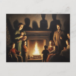 Postal Un miedo espeluznante y atormentado Navidad