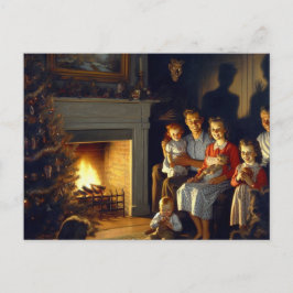 Postal Un miedo espeluznante y atormentado Navidad