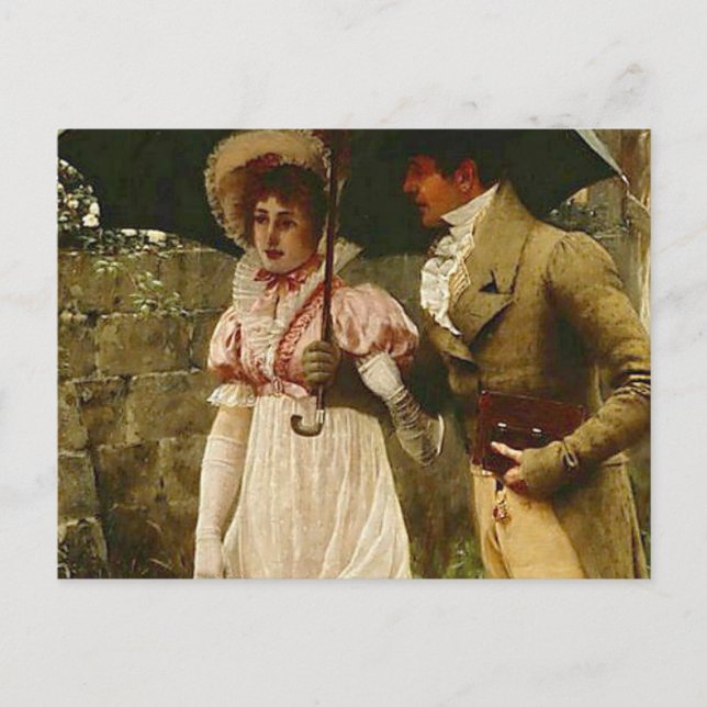 Postal Un mojado el domingo por la mañana (Anverso)