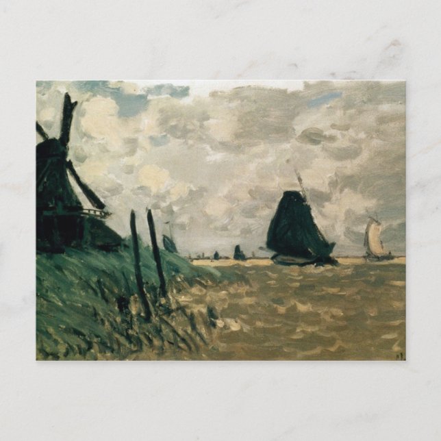 Postal Un molino de viento cerca de Zaandam (Anverso)