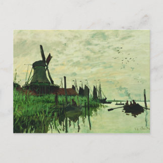 Postal Un Molino En Zandam 2 - Claude Monet - 1871