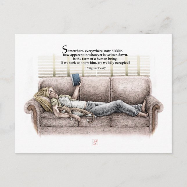 Postal Un momento inanimado (Anverso)