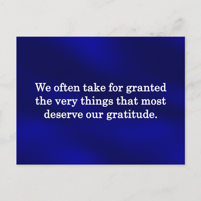 Postal Un momento para las gracias (Anverso)